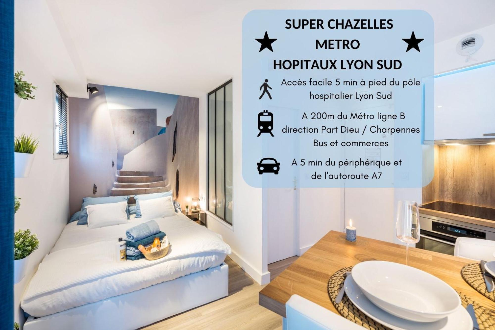 Appartement Super Chazelles - Hopitaux Lyon Sud à Saint-Genis-Laval Extérieur photo